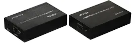 VCOM RJ45,HDMI (f) - RJ45,HDMI (f) 60м