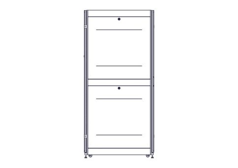 Шкаф Systeme Electric, серия Uniprom, 48U-600/1070, боковые панели 4шт фото 6