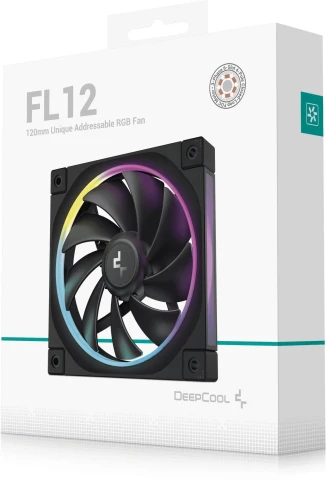 Вентилятор для корпуса Deepcool FL12 ARGB 120х120x25 черный 4-pin 32дБ... фото 7