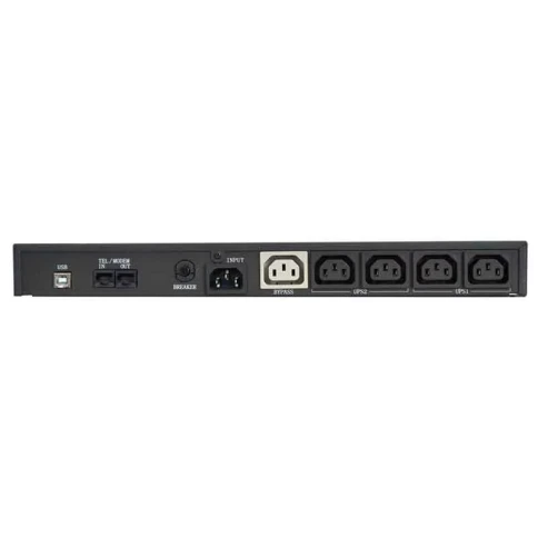 ИБП KIN-600AP, RackMount, линейно-интерактивный, 600 ВA, 480 Вт, вход IEC320 C14, 4 розетки IEC320 C13 с резервным питанием,  1 розетка IEC320 C13 с фильтрацией, USB, RS-232, защита RJ45, PF 0.8, ШхГхВ 377х362х44мм, 9.4 кг/ Powercom KIN-600AP RM USB фото 2