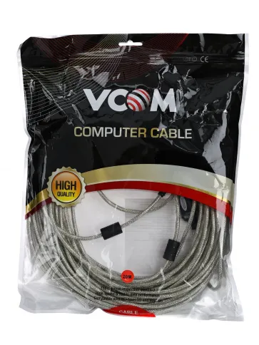VCOM USB 2.0 Type-AM - USB 2.0 Type-AF 20м фото 2