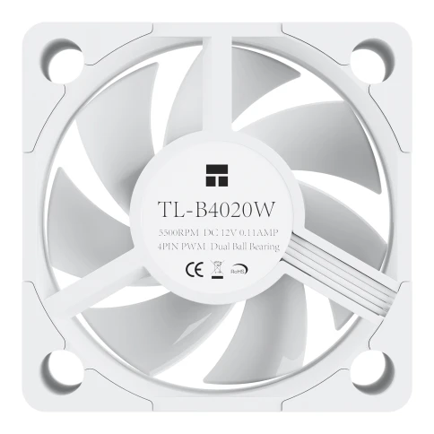 Кулер для корпуса/ Case Cooler Thermalright TL-B4020W (40x40x20mm, 4-pin PWM,... фото 6