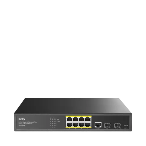 Коммутатор/ 8-Port Layer 2 Managed Gigabit PoE+ Switch with 2 Gigabit фото 1