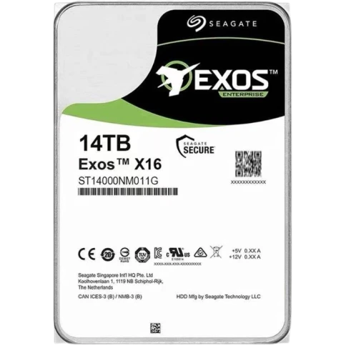 Жесткий диск/ HDD Seagate SAS 14Tb Exos X16 12Gb/s 7200 256Mb 4Kn 1 ye фото 1