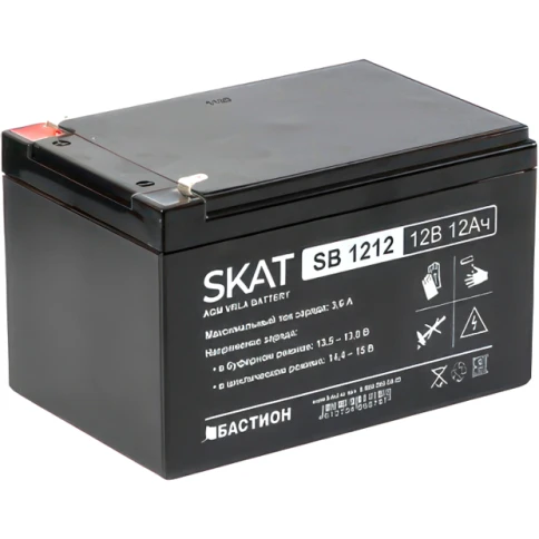2535 SKAT SB 1212, 12В, 12Ач, максимальный ток заряда 3,6... фото 1