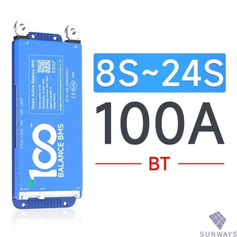 Daly BMS BT, 100A 8-24S, LiFepo4, LTO, NMC фото 1