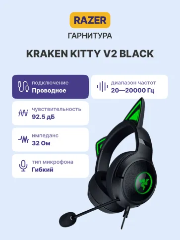 Razer Kraken Kitty V2 фото 2