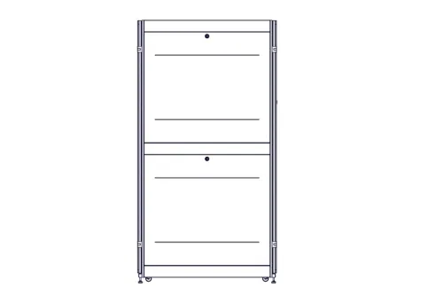 Шкаф Systeme Electric, серия Uniprom, 48U-600/1200, боковые панели 4шт фото 3