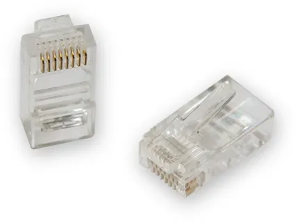 GCR Коннектор RJ-45 cat 5e UTP 8p8c (100 шт) для многожильного кабеля, фото 1