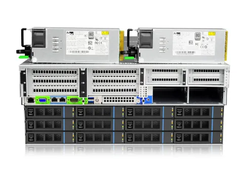 Серверная платформа/ Gooxi SL401-D36RE-G3  4U, 2xLGA4189 ; 32x DDR4; 36x 3.5"(2.5") SATA/SAS , 12Gb/s SAS expander (24+12) ; 2x 2.5" rear SAS/SATA; 2x 2.5" rear NVMe ; 2х M.2 NVMe 2280  ;  2xPCIe 4.0x16;  4xPCIe 4.0 x8 ;  OCP3.0 ; 2x 1 фото 3