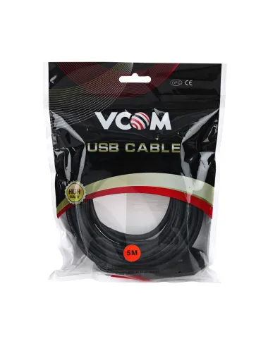 VCOM USB 2.0 Type-AM - USB 2.0 Type-AF 5м фото 2