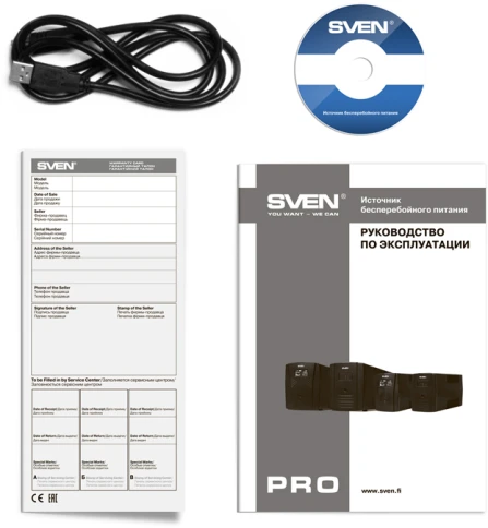 ИБП SVEN Pro 1500 (LCD, USB), линейно-интерактивный, автоматический стабилизатор напряжения,... фото 4