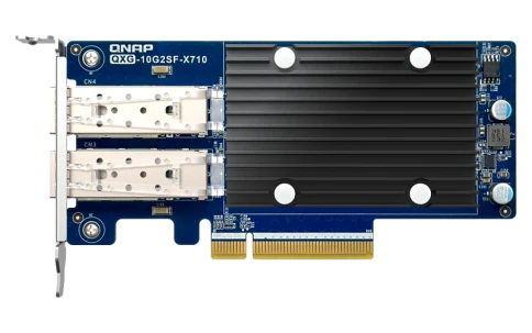 Сетевая карта/ QNAP QXG-10G2SF-X710 LAN Expansion Card, PCIe Gen3 x8, фото 2
