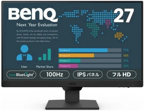 Мониторы/ Benq BL2790 27'', 1920x1080, IPS,  60Hz, 20M:1, 250cd, 5ms, 2*HDMI, DP, Speakers, Flicker-free;Low Blue Light, 3Y, Black фото 1