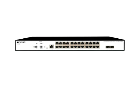 Коммутатор/ Управляемый L2 коммутатор, 24x1000Base-T, 2x1000Base-X SFP, консольный порт RJ-45,... фото 1