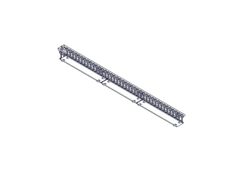 Systeme Electric vertical cable manager, Excelente series, plastic fin фото 4