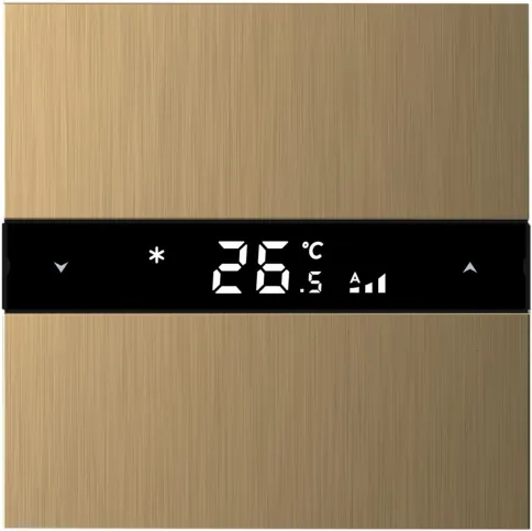 Donel Многофункциональный термостат KNX, матовое золото. Серия устройств: DKNX фото 1