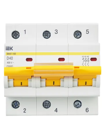KARAT Авт. выкл. ВА47-100 3P D 40А 10кА IEK фото 6