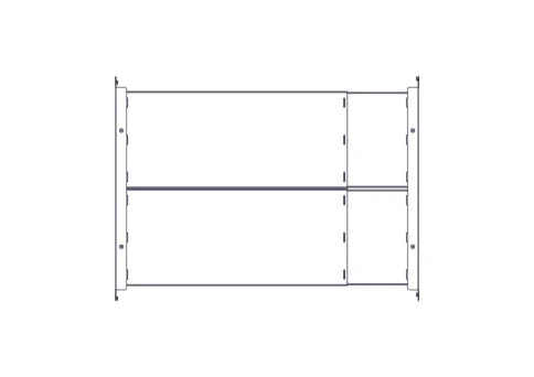 Longitudinal cable channel for cabinets of the Uniprom series, 1U, bla фото 11