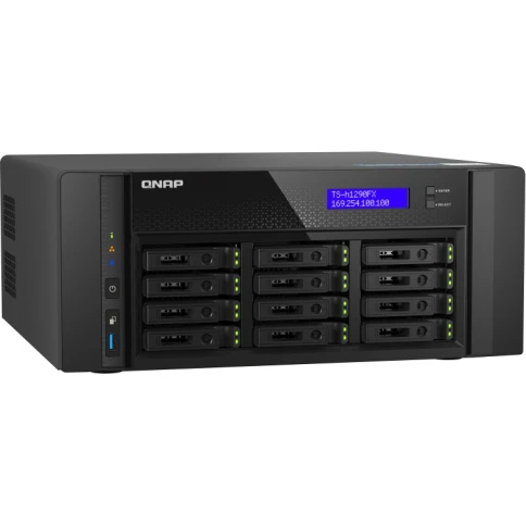 Сетевое хранилище без дисков/ Enterprise QNAP TS-h1290FX-7302P-128G12- фото 4