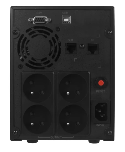 ИБП CyberPower VALUE 2200E, Line-Interactive, 2200VA/1320W, USB&Serial, RJ11/RJ45, 4 Schuko розетки, Black, 0.16х0.21х0.35м., 15.8кг./ UPS Line-Interactive CyberPower VALUE2200ELCD 2200VA/1320W USB/RS-232/RJ11/45 (4 EURO) фото 5