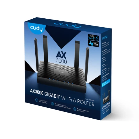 Маршрутизатор/ AX3000 Gigabit Dual Band Wi-Fi 6 Mesh Router, Chipset... фото 4