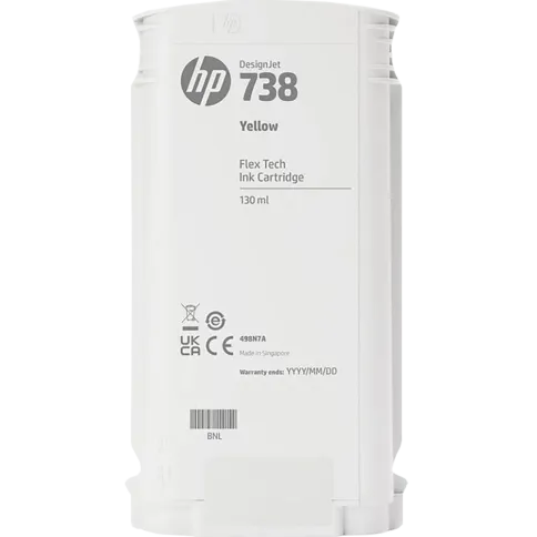 Картридж HP 738 130-ml 498N7A Yellow DesignJet Ink Cartridge фото 2