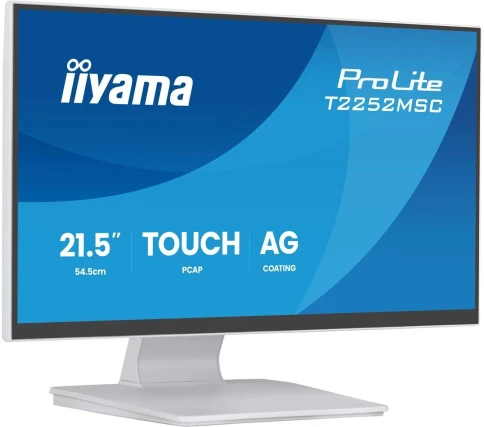 Монитор Iiyama 22" ProLite T2252MSC-W2AG белый IPS LED 5ms 16:9 HDMI M фото 3