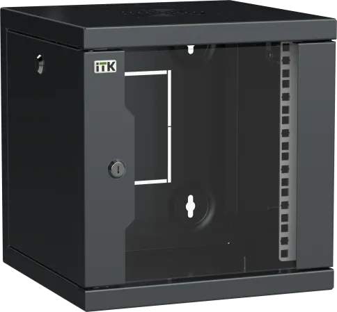 ITK LINEA WS Шкаф 10" 6U 320х310мм дверь стекл. черн. фото 1