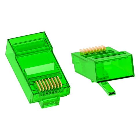 GCR Коннектор цветной RJ-45 cat.5e UTP Male, 8p8c (15 шт/3 цвета по 5ш фото 3