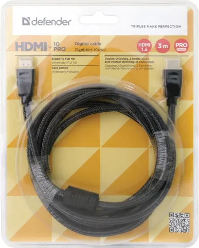 Defender HDMI (m) - HDMI (m) 3м фото 2