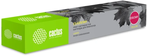Картридж лазерный Cactus CS-EXV34Y C-EXV34 Y желтый (19000стр.) для фото 1