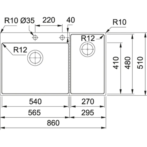 Franke Box Center BWX 220-54-27 TL фото 4