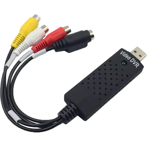 Кабель-переходник VCOM USB 2.0 (m)/3 x RCA (m)/S-Video (m) - 0.09 м (D фото 4