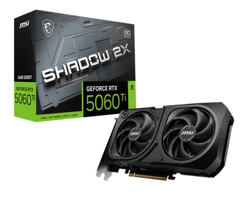 MSI GeForce RTX 5060 Ti 16G SHADOW 2X OC PLUS фото 1