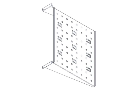 Фиксированная полка Systeme Electric, серия Uniprom, 2U, 450мм, до 15к фото 3