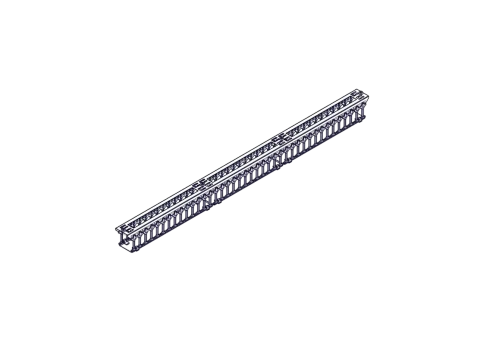 Systeme Electric vertical cable manager, Excelente series, plastic fin фото 1
