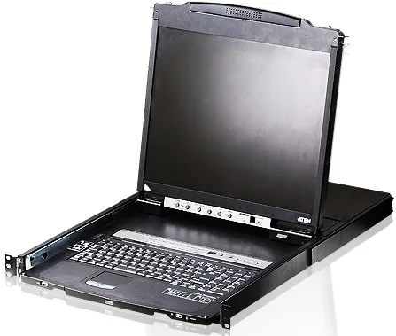 8-портовый KVM-пеКонсоль управления, LCD 19"(1280x1024), лат./рус. кла фото 1