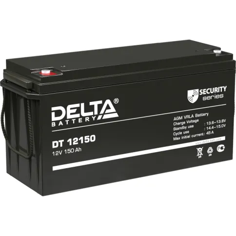 Батарея DELTA серия DT, DT 12150, напряжение 12В, емкость 150Ач (разря фото 1