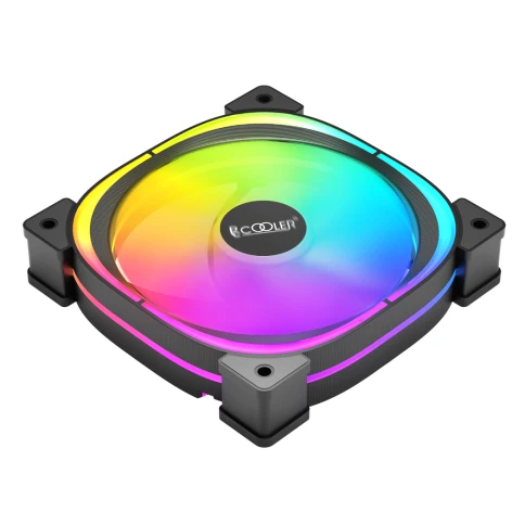 Кулер для корпуса/ Case Cooler PCCooler EF120 ARGB BK (120x120x25mm, 4 фото 3