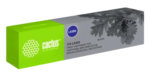 Картридж матричный Cactus CS-LX350 черный для Epson LX350/LQ350/ERC фото 1
