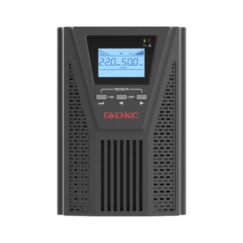 Онлайн ИБП ДКС серии Small Tower, 1000 ВА/900 Вт, 1/1, 2xSchuko, EPO, USB, RS-232, RJ45, з/у 6А, без АКБ фото 4