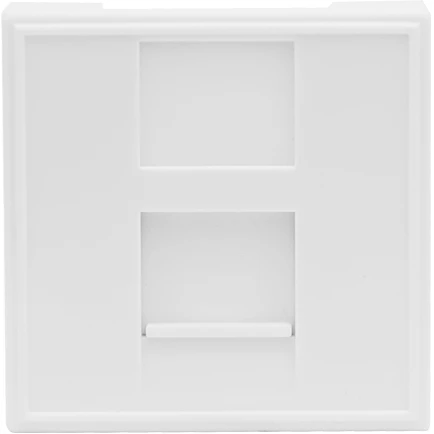 Donel Розетка DEC RJ45 UTP кат.6, 2мод., бел. (45х45мм), серия (тип) D фото 1