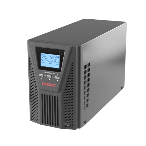 Онлайн ИБП ДКС серии Small Tower, 1000 ВА/900 Вт, 1/1, 2xSchuko, EPO, USB, RS-232, RJ45, 3x7Ач фото 2