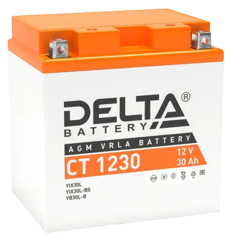 Аккумуляторная батарея для мото-техники/ DELTA серия  CT, CT 1230, нап фото 1