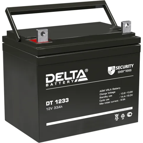 Батарея DELTA серия DT, DT 1233, напряжение 12В, емкость 33Ач (разряд фото 1