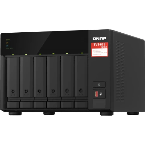 Сетевое хранилище без дисков/ SMB QNAP TVS-675-8G NAS, 6-tray w/o HDD, фото 2