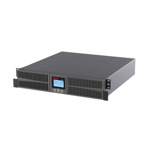 Онлайн ИБП ДКС серии Small Rackmount, 2000 ВА/1800 Вт, 1/1, 8xIEC C13, EPO, USB, RS-232, RJ45, Rack 2U, без АКБ, 9Ач фото 1