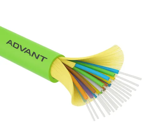 Волоконно-оптический кабель ADVANT ADVOM5-FO16-UV-LL, тип волокна MM 50/125 (OM5), количество волокон: 16, среда использования: Внутренняя/Внешняя, внешняя оболочка: LSZH, цвет: Зеленый. Внешний диаметр: 7,1 фото 1