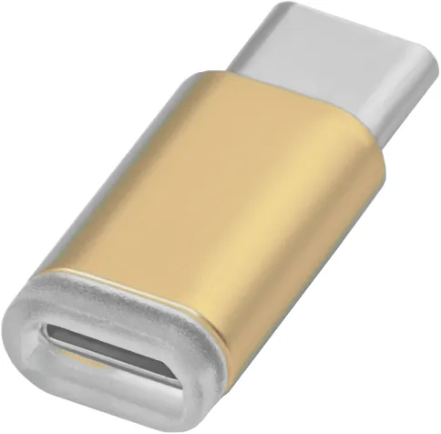 Greenconnect USB Type C на micro USB 2.0, M/F золотистый фото 1